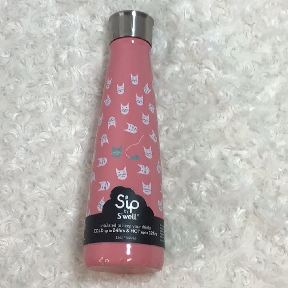 Sip by S'well Stainless Steel Bottle Look at Meow